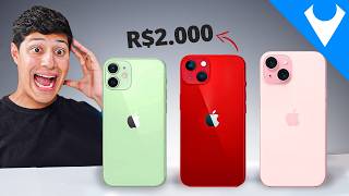 SEM DÚVIDA 3 Melhores iPhone para COMPRAR de R2000 a R4500 até 2025 [upl. by Ayrotal]