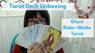 Giant RiderWaite Tarot Deck unboxing  mini review [upl. by Onil224]