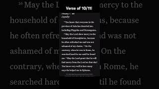 Examples of Disloyalty and Loyalty Verse of 101124 in 2 Timothy 115 Amen 🙏 [upl. by Sorcha]