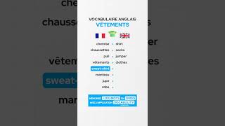 Le vocabulaire anglais des vêtements 🇬🇧 [upl. by Anival]