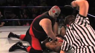 CWF MidAtlantic Wrestling Mecha Mercenary vs LaBron Kozone 42013 [upl. by Nohsyt846]