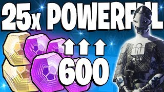 Destiny 2  Black Armory 25x POWERFUL ENGRAM OPENING 600 Power EASY [upl. by Akahc]