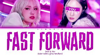 KARAOKE SOMI amp YOU  Fast Forward 2 members ver Color Coded Lyrics [upl. by Eelan]