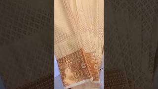 Diwali offer sareegolden colorsilk saree 🥰shorts [upl. by Tremann]