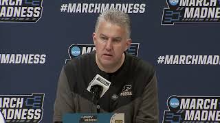 Purdue First Round Postgame Press Conference  2023 NCAA Tournament [upl. by Nylirahs413]