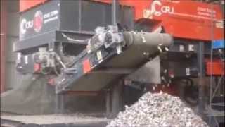 The HogMag Eddy Current Separator HM ECS1500 working with a Powerscreen 1400 Warrior [upl. by Sells337]