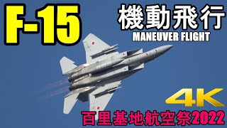 【4K】百里で暴れる小松のイヌワシ！F15の機動飛行 百里基地航空祭2022 [upl. by Nnyleitak]