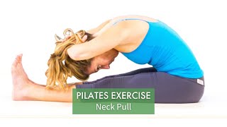 Pilates Exercise Neck Pull  Pilates Anytime [upl. by Ahsiekrats71]