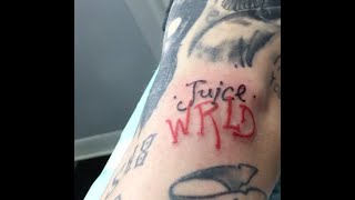 JUICE WRLD TRIBUTE TATTOO [upl. by Aplihs]