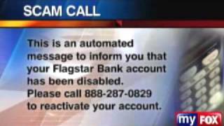 Scam Calls Imitate Flagstar Bank [upl. by Ralfston]