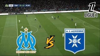 OLYMPIQUE MARSEILLE vs AJ AUXERRE  LIGUE 1 20242025  FOOTBALL LIFE 2025 [upl. by Ibrik985]