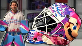 THE BEST CUSTOM GOALIE MASK EVER MADE COLUMBUS HEAT [upl. by Bartholomew]