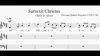 Surrexit Christus  Pergolesi  Alto part [upl. by Irma418]