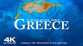 4K Best of GREECE 2024 🇬🇷 5 HOUR Drone Aerial  Ελλάδα [upl. by Crandell]