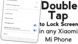 Double Tap To Lock the Screen In Any Xiaomi Phone  2019 latest Mi Phone Trick TechnoPanchal [upl. by Fradin]