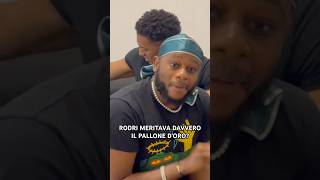 finalmente è fuori il video sul pallone d’oro pallonedoro rodri vinicius podcast podcastita [upl. by Anirroc]