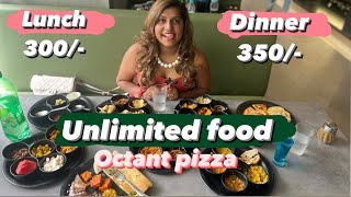 Unlimited food 300 at octant pizza  101 verities  suratfood [upl. by Kaleb]