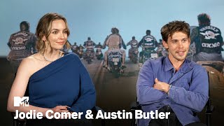 Austin Butler amp Jodie Comer on “The Bikeriders” Frank Ocean amp Music  MTV [upl. by Caria]