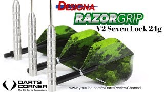 Designa Razor Grip V2 Seven Lock 24g Darts Review [upl. by Anailuy]