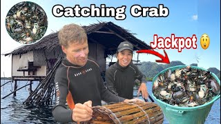 Hindi Makapaniwala Asawa Kokaagano kadami Na huli Namin CrabsFilino Stlye Crab Traps [upl. by Letnuahc]