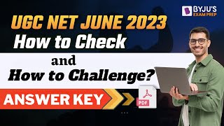 UGC NET Answer Key 2023  How to Check Answer Key and How to Challenge Answer Key  NTA Answer Key [upl. by Kore]