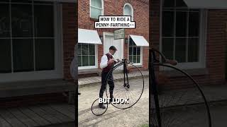 How to ride a pennyfarthing 😮🤩  🎥 shopniljourney [upl. by Lucy558]