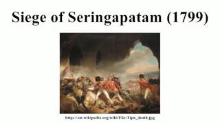 Siege of Seringapatam 1799 [upl. by Arahahs]