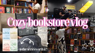 cozy bookstore vlog 🌥️📚🧸 come wme to barnes and go book shopping  book haul amp more [upl. by Lindholm]