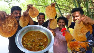 Country chicken curry with Bengali village special Gola Rooti recipe  Village Cooking Vlog [upl. by Ramyaj738]