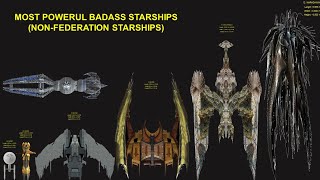 The 12 Badass amp Powerful Star Trek Ships NonFederation Ships [upl. by Labotsirc251]