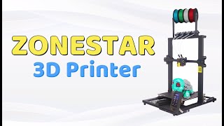 ZONESTAR Z8P 4 Extruder 3D Printer [upl. by Beverlee]