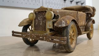 Restoration of an old toy car Phaeton [upl. by Onailimixam]