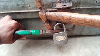 How to open padlock With Toolsopen Lock without of keys [upl. by Rahas]