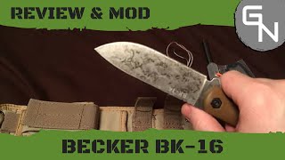 KABAR Becker BK 16 Review and Modifications [upl. by Arhoz]