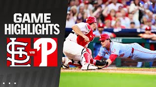 Cardinals vs Phillies Game Highlights 6124  MLB Highlights [upl. by Ap337]