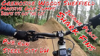 MTB at Grenoside Woods Downhill on my Emtb Whyte E180 Works [upl. by Ynot]