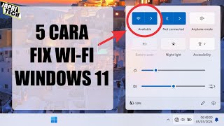 5 Cara Mengatasi Wifi Hilang di Windows 11 2024 [upl. by Leahci]