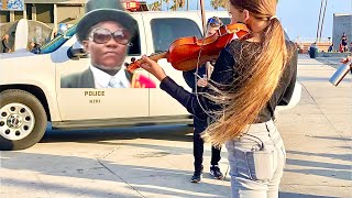 Police couldn’t stop her from playing Coffin Dance on Violin [upl. by Eaneg]