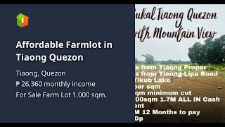 Affordable Farmlot in Tiaong Quezon [upl. by Damara474]