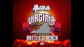 The USA Powerlifting Virginia Battle at the Beach VA202417 powerlifting competition [upl. by Oleta720]