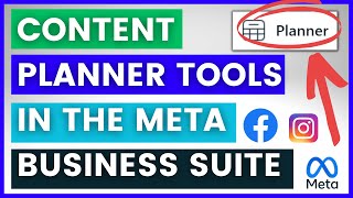 How To Use Content Planner Calendar Tool In Meta Business Suite in 2024 [upl. by Dwaine]