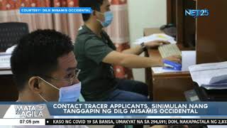 Contact tracer applicants sinimulan nang tanggapin ng DILGMisamis Occidental [upl. by Ursas]