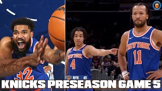 Knicks Preseason Game 5 Takeaways  Jalen Brunson MVP Season Loading 🔥 [upl. by Finah]