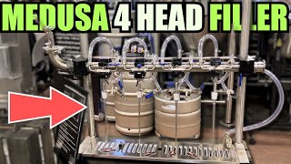 MultiHead Counter Pressure BOTTLE FILLER  Medusa Bottle Filler  MoreBeer Pro [upl. by Dyche]