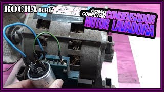 COMO CONECTAR MOTOR DE LAVADORA CON CONDENSADOR [upl. by Herrah263]