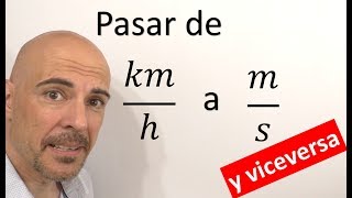 PASAR KILÓMETROS POR HORA A METROS POR SEGUNDO Kmh a ms y ms a kmh FACTORES DE CONVERSIÓN [upl. by Einwahs]