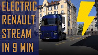 Electric Renault Truck Stream in 9 minutes  ETS2 [upl. by Ahsetel]