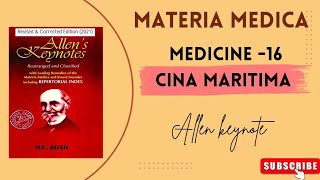 MATERIA MEDICA MEDICINE 16 CINA MARITIMA ✍️🧑‍⚕️educationbhmsbams mbbsbdshomoeopathicmedicine [upl. by Mcdermott820]