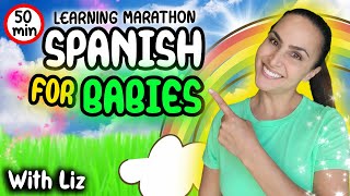 Bilingual Baby Fun amp Easy Spanish Lessons for Babies amp Toddlers Fruits Veggies amp Essential Skills [upl. by Hirsh687]