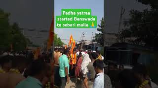 SuwarNa boomi Maha padayatra Stared 🙏Banswada to Sebari malla🙏 swamy sheranam ayyappa 🙏🔥 [upl. by Nodnas]